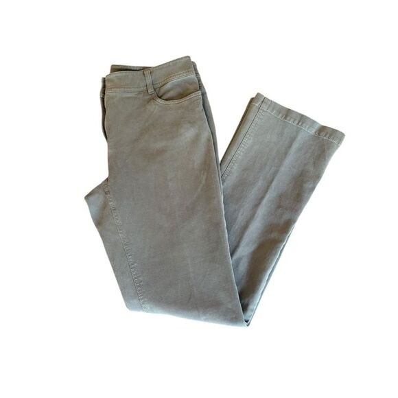 Eileen Fisher Cotton Stretch Chino Pants Bootcut Taupe Gray Womens Size XS - Picture 3 of 9